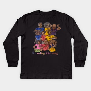 Leading The Way - Divine 9 Kids Long Sleeve T-Shirt